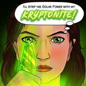 Read more about the article “Kryptonite” Cartoon Album Cover Illustration