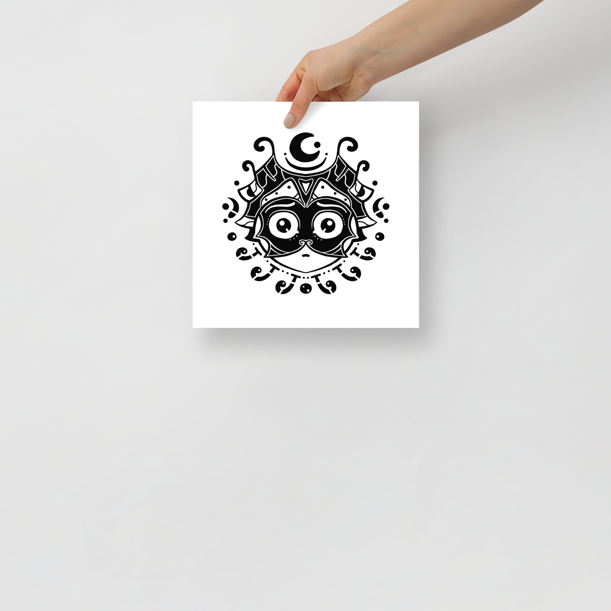 Ghibli - Poster, Pop-Surrealism, Black And White Art - 10×10 image