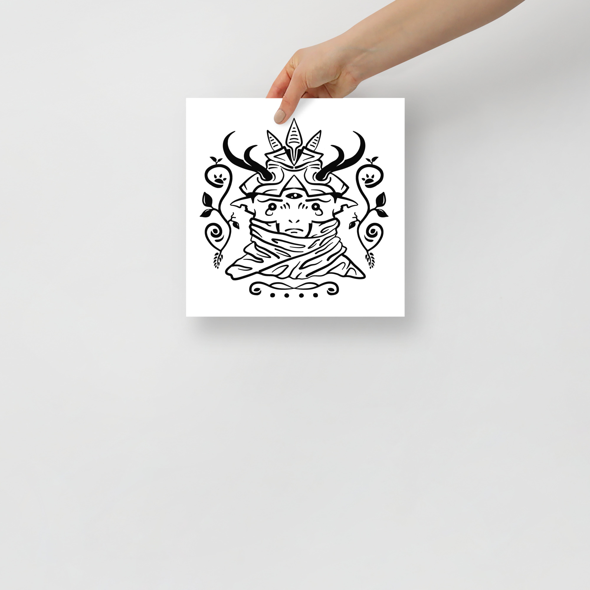 Wood Elf - Poster, Pop-Surrealism, Black And White Art - 10×10 image