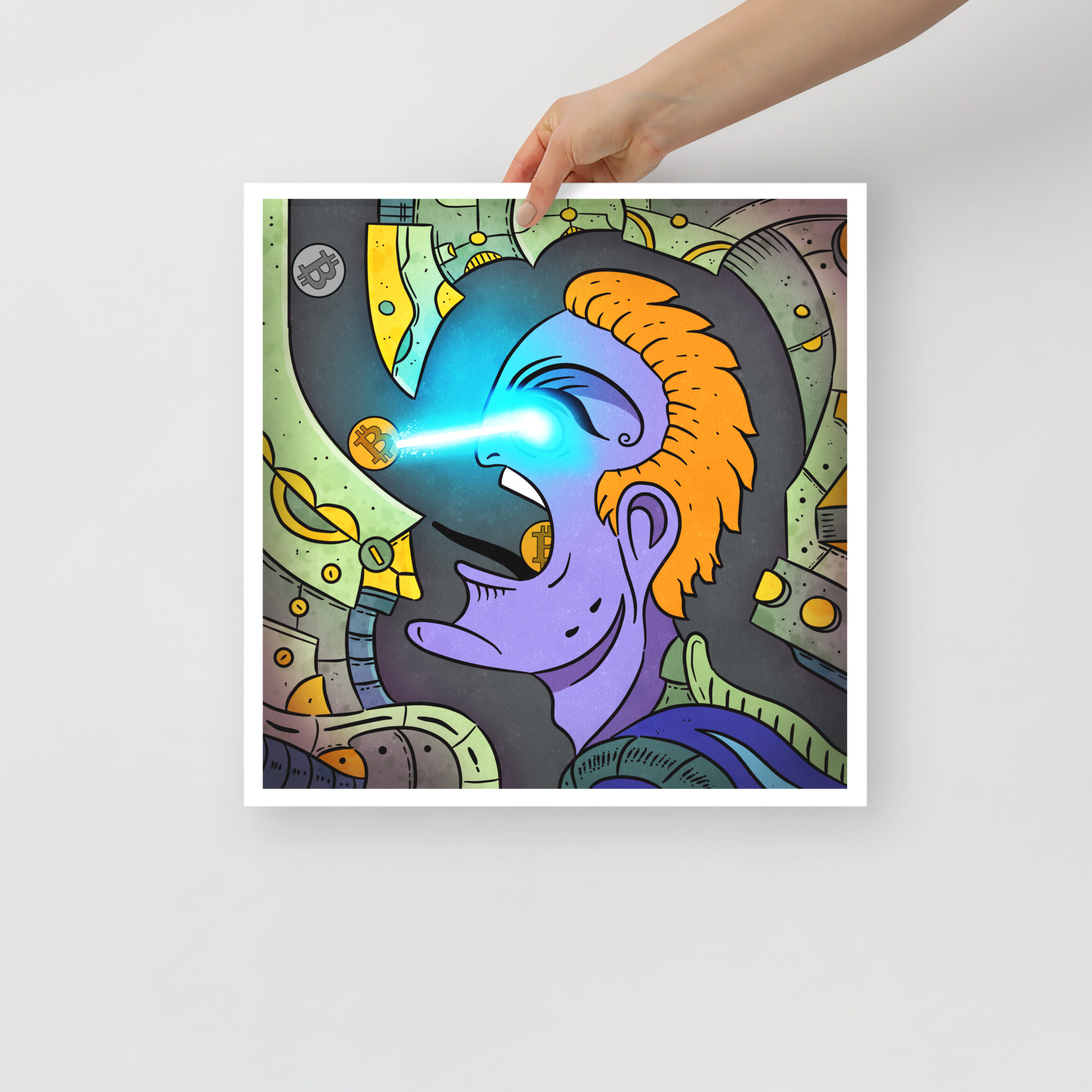 Digger - Poster, Pop-Surrealism, Lowbrow Art - 16×16 image