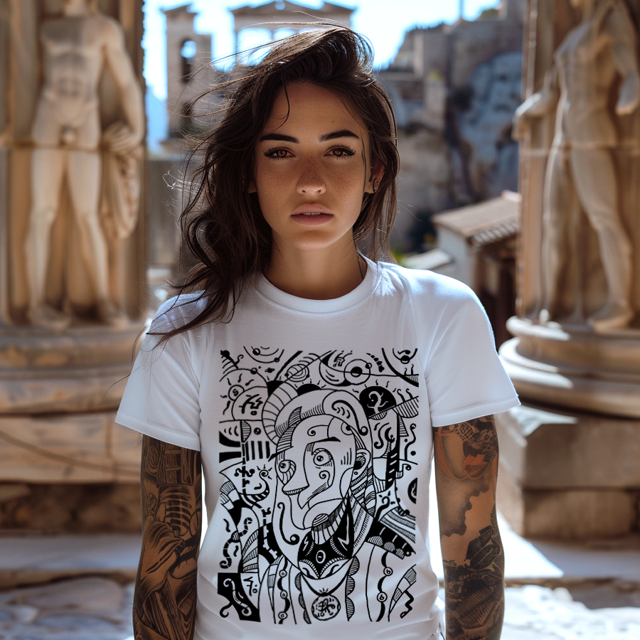 Read more about the article Philosopher T-Shirt — Symbolic & Surreal Art Tee