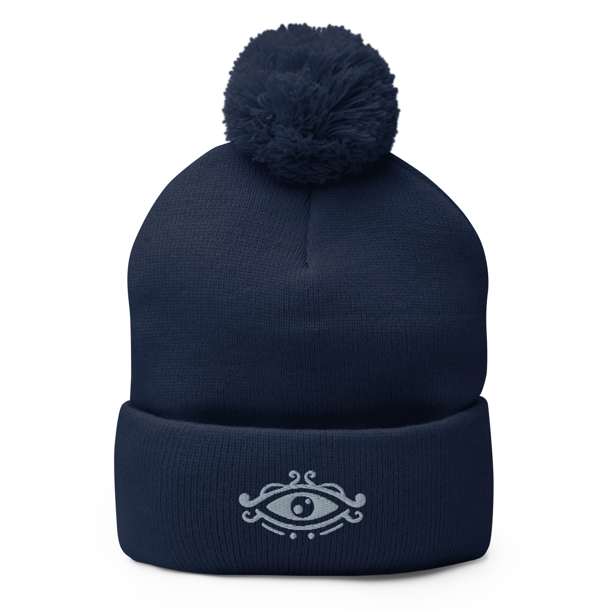 Pom-Pom Beanie - The Eye - Navy image