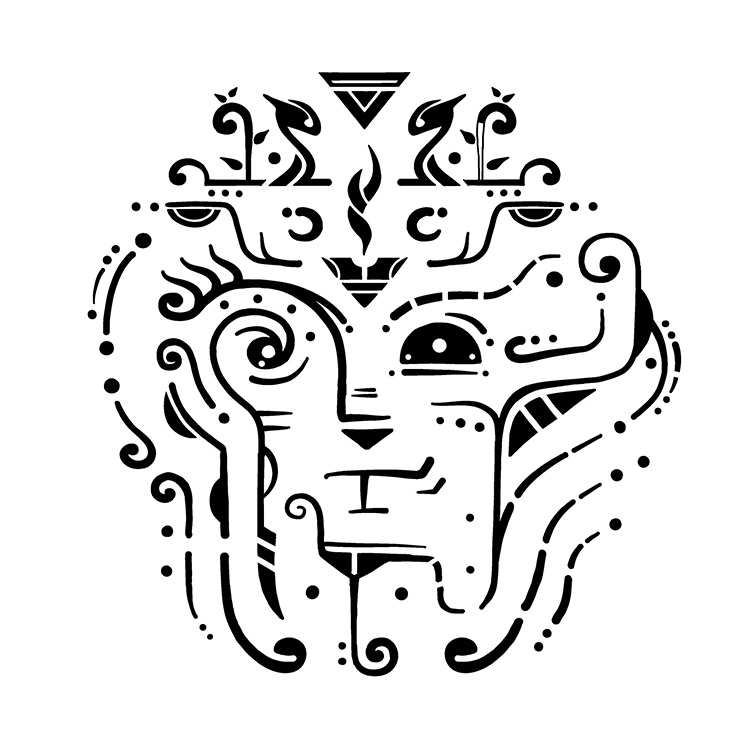 Totem surreal symbolic illustration by Sotuland