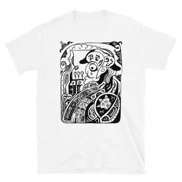 Emperor – Black And White Graphic Tee, Lowbrow T-Shirt, Doodle T-Shirt. Surrealism T-Shirt