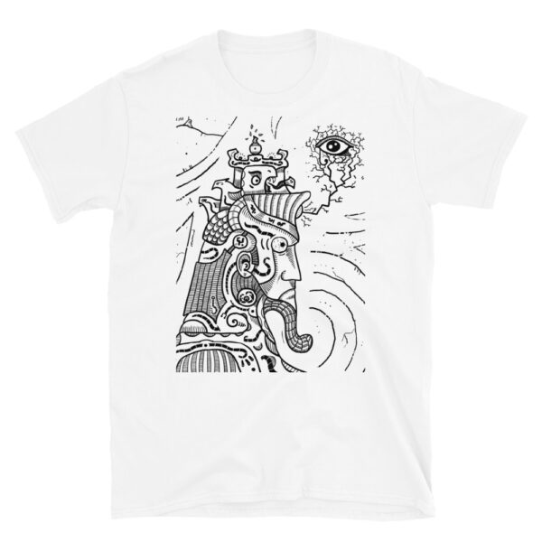 Illuminati – Black And White Graphic Tee, Lowbrow T-Shirt, Doodle T-Shirt. Surrealism T-Shirt
