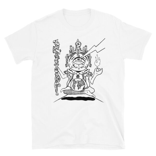 Zen – Black And White Graphic Tee, Lowbrow T-Shirt, Doodle T-Shirt. Surrealism T-Shirt