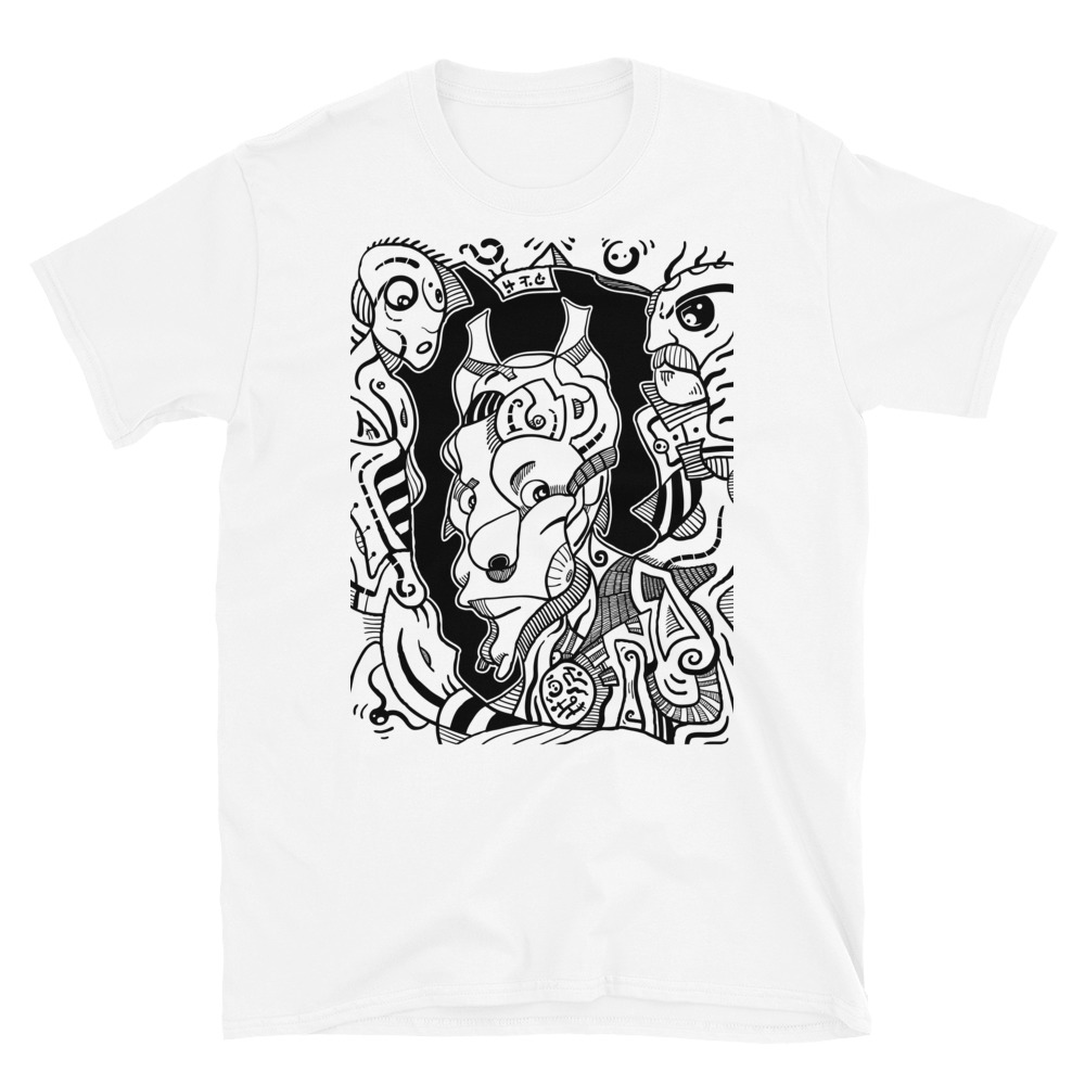 Incal - Black White T-Shirt T-Shirts, - Weird Lowbrow Shop Sotuland T-Shirt, Surrealism T-Shirt, - And Pop