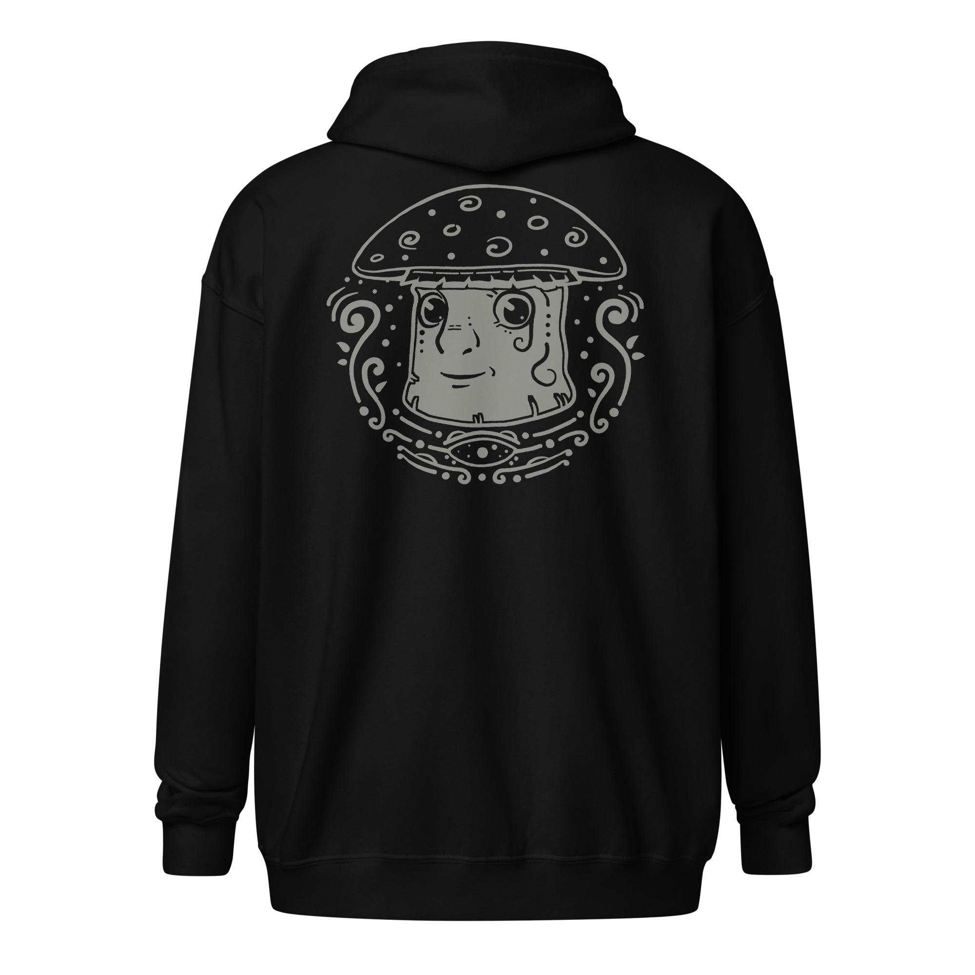 Psychedelic Mushrooms – Zip Hoodie - Black, 5XL image