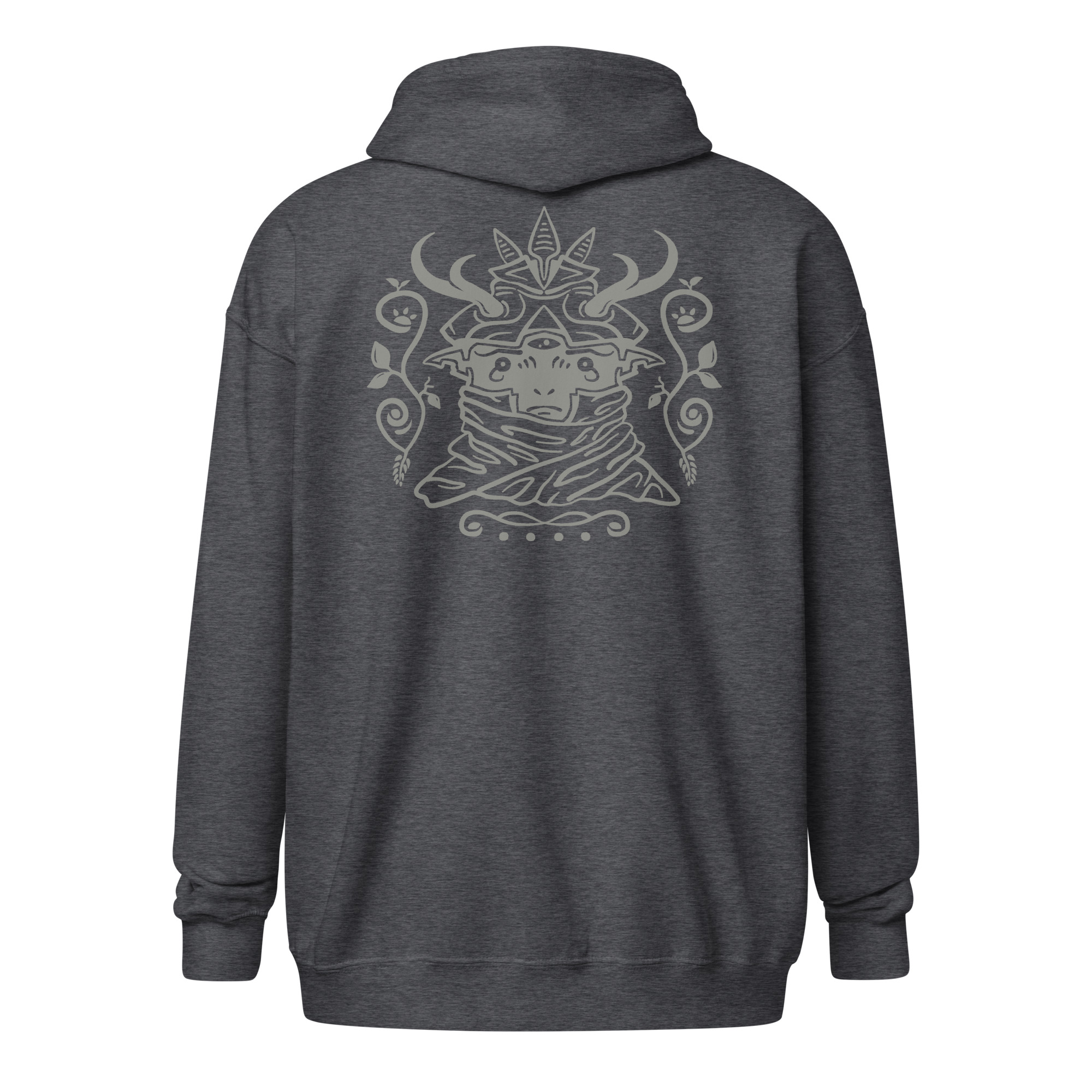 Wood Elf – Zip Hoodie - Dark Heather, 3XL image