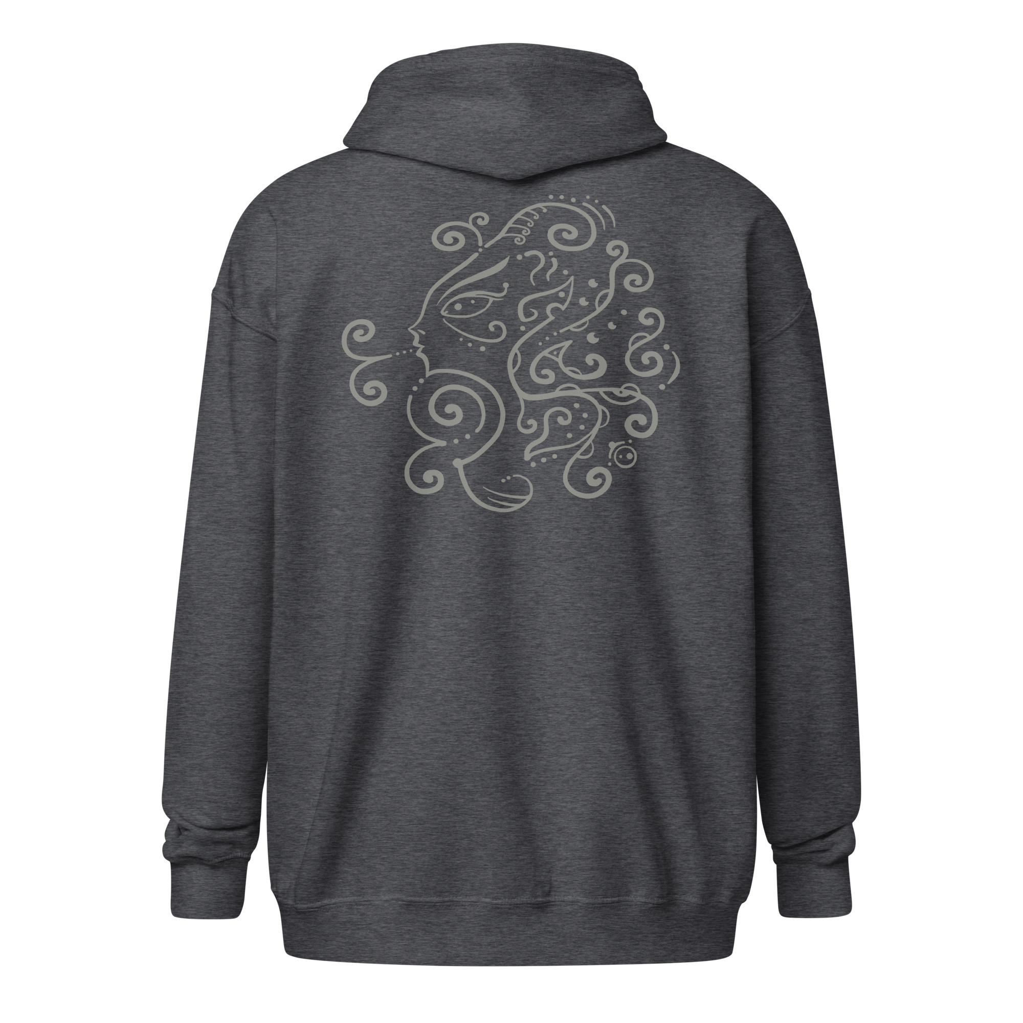 Wind Whisperer – Zip Hoodie - Dark Heather, 3XL image