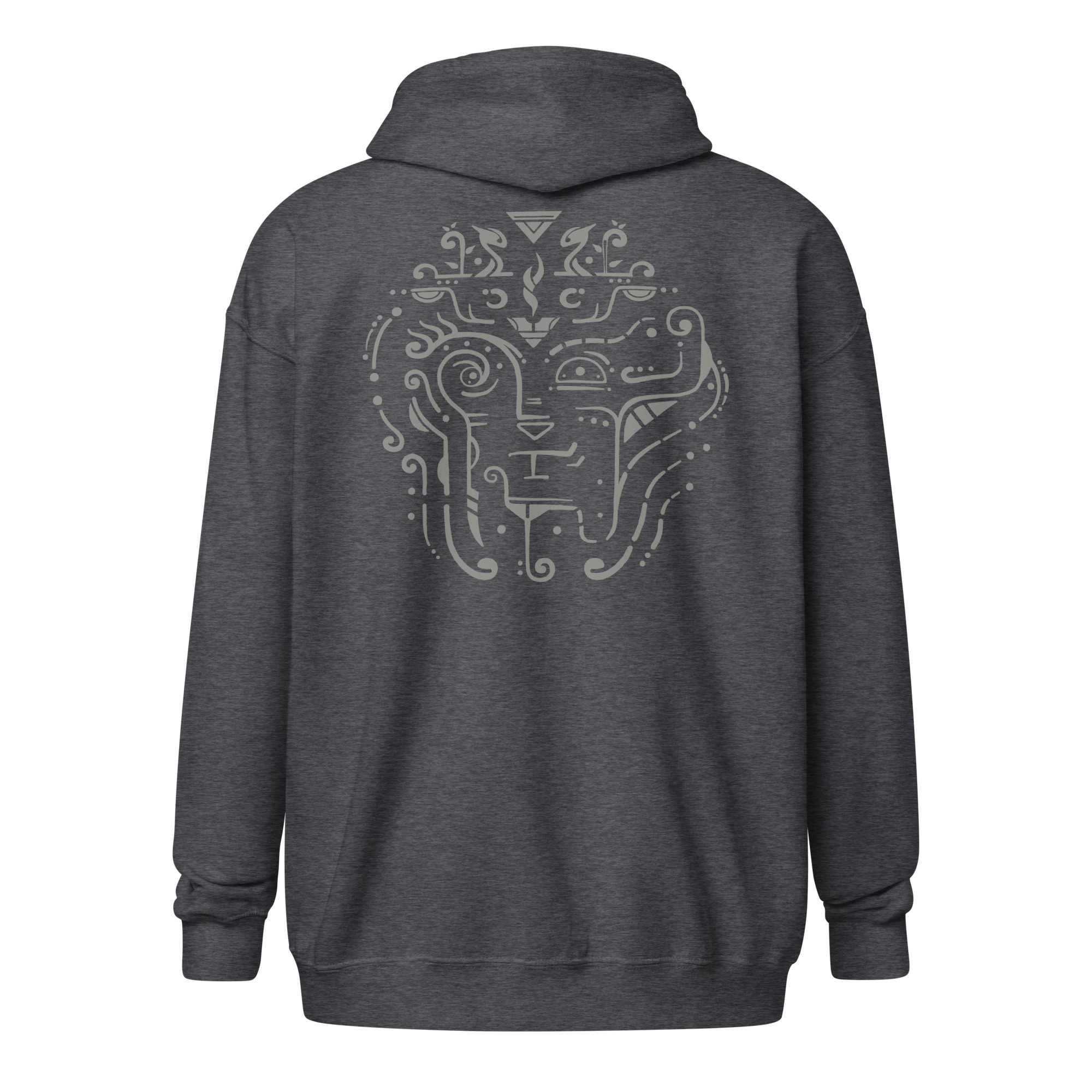 Totem – Zip Hoodie - Dark Heather, 3XL image