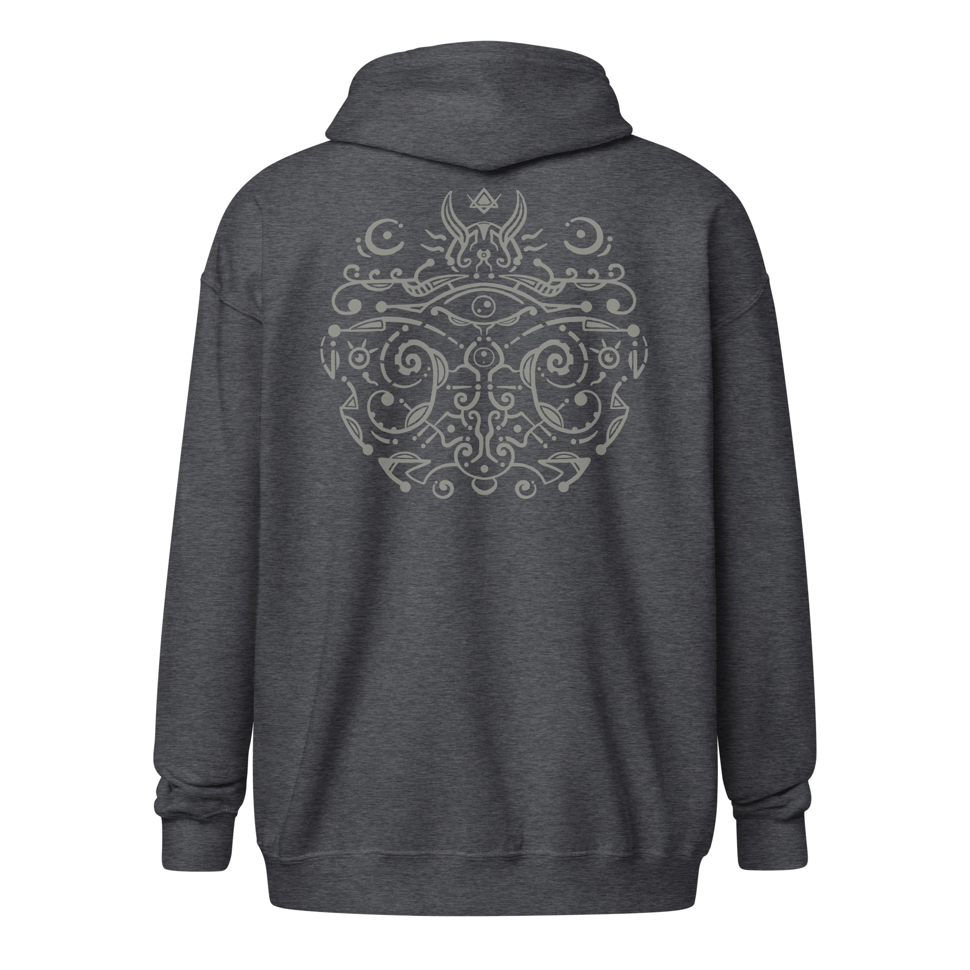 The Great Eye – Zip Hoodie - Dark Heather, 3XL image