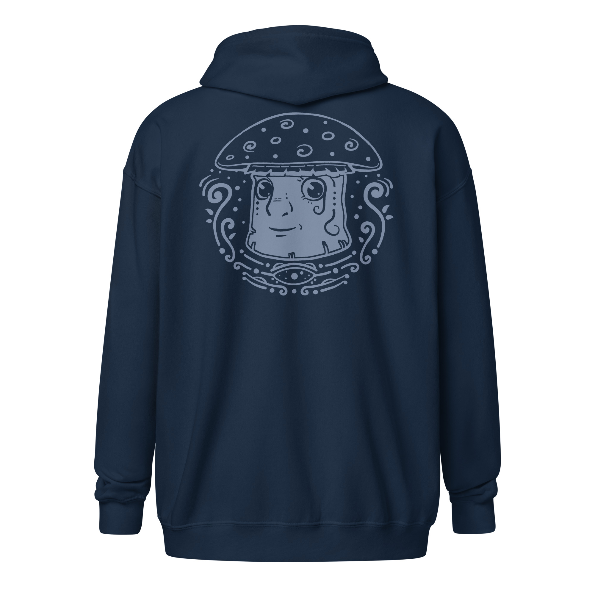 Psychedelic Mushrooms – Zip Hoodie - Navy, 5XL image