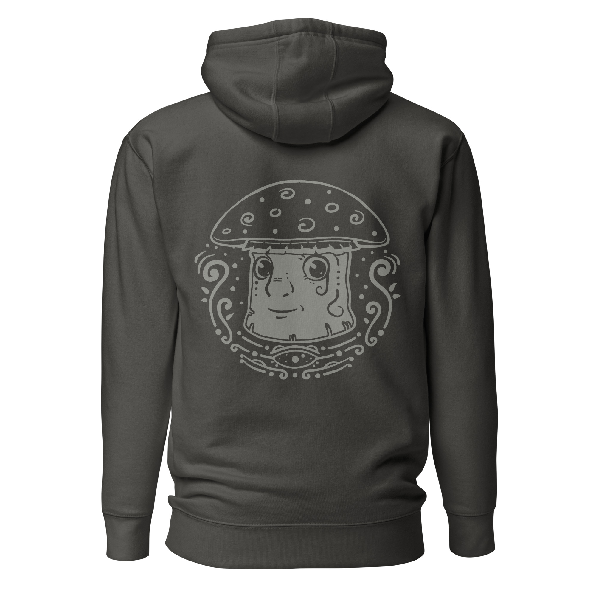 Psychedelic Mushrooms - Hoodie - Vintage Black, 3XL image
